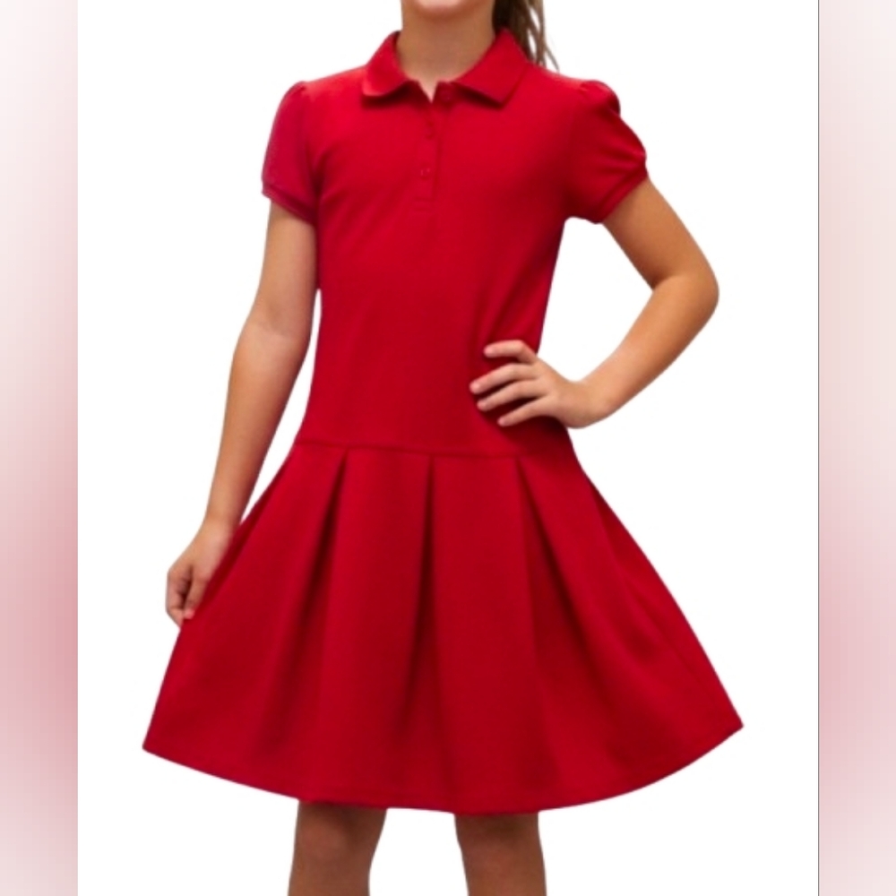 NWT Cat & Jack Red School Uniform Dress XXL 16/18